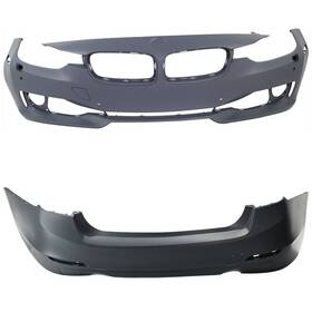 17936425 Martins Bumper Cover Fascias Set Of 2 Front And Rear Sedan For Bmw 335i Xdrive 13-15 Pair