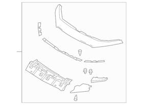 Mazda Bdts-50-7e0b-sy Genuine Bumper Cover Spacer Panel