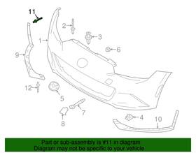 Bn8f-50-355 Mazda Oem Cx-5/cx-7/mazda3/5/rx-8 Bumper Cover Rivets Bn8f50355 Nip 5