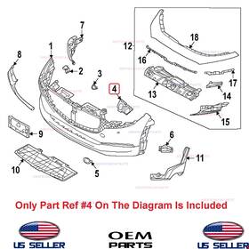 Dgh9-50-0t0 Mazda Genuine Front Bumper Left Right Bracket Retainer 2020-2025 Cx-30