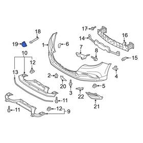 Bane50a119u Mazda Oe For 3 2017-2018 Front Tow Hook Cover