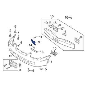 Bj0j50c11 Mazda Oe For Protege 1999-2000 Front Right Jack Plug Cover