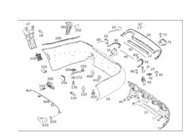 001-990-11-56 Mercedes-benz Genuine Clip-type Nut