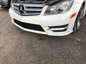 105-59137f Mercedes-benz 2012-2015 C250 Sport Front Bumper Assembly 149 White 907345