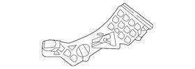 117-885-08-00 Mercedes-benz Genuine Side Bracket