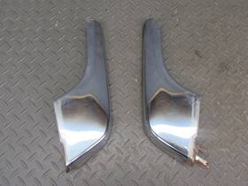 1268852174 Mercedes-benz 86-91 W126 Set Of 2 Front Bumper Chrome End Trim Cover Panel Oem
