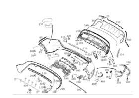 156-885-73-01 Mercedes-benz Genuine Bumper Holder