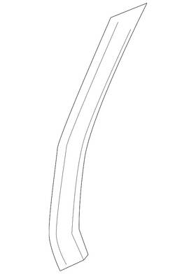 164-884-58-22-9999 Mercedes-benz Genuine Wheel Flare