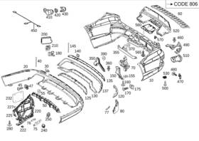 166-885-49-00 Mercedes-benz Genuine Holder