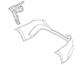 Mercedes-benz 167-880-43-01 Genuine Mercedes-benz Mounting Rail