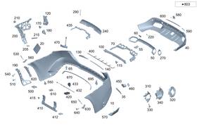 167-885-79-08 Mercedes-benz Genuine Dampening Trim
