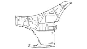 192-885-08-00 Mercedes-benz Genuine Mount Panel