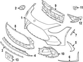 192-885-23-00-9999 Mercedes-benz Genuine Bumper Cover