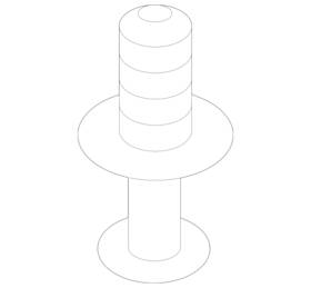 201-990-02-92-9051 Mercedes-benz Genuine Bumper Cover Rivet