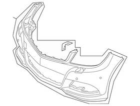 204-880-83-47-64-9999 Mercedes-benz Genuine Exchange Trim Bumper