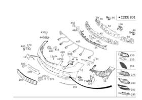 Mercedes-benz 204-885-08-16 Genuine Mercedes-benz Reinforcement