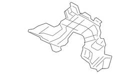 Mercedes-benz 205-885-17-14 Genuine Mercedes-benz Bumper Cover Spacer Panel Bracket