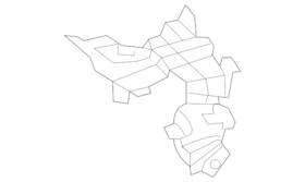 205-885-64-03 Mercedes-benz Genuine Bumper Cover Heat Shield Bracket