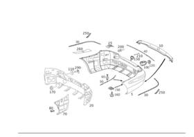 209-885-01-21 Mercedes-benz Genuine Rail