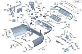 213-682-60-00 Mercedes-benz Genuine Dampening Side Wall