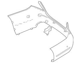 213-885-08-01-64-9999 Mercedes-benz Genuine Bumper Cover