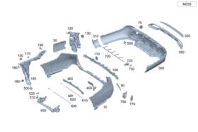 214-885-32-03 Mercedes-benz Genuine Retaining Rail