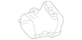 231-490-03-27 Mercedes-benz Genuine Tailpipe Trim