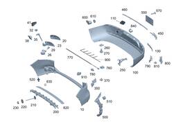 243-885-56-04 Mercedes-benz Genuine Bumper Holder