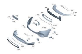243-885-75-01 Mercedes-benz Genuine Trim Bumper