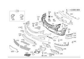 Mercedes-benz 251-885-04-14 Genuine Mercedes-benz Holder
