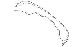 253-885-23-02 Mercedes-benz Genuine Lower Trim Panel