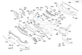 290-885-64-00 Mercedes-benz Genuine Basic Carrier Bumper