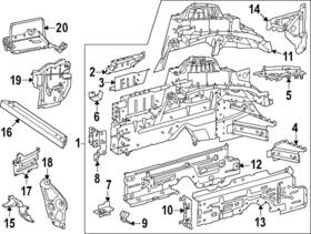 295-620-52-01 Mercedes-benz Genuine Inner Bracket