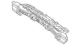 Mercedes-benz 296-880-57-00 Genuine Mercedes-benz Bumper Cover Support Rail