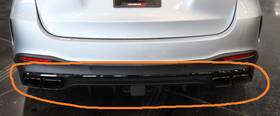A167-880-02-03 Mercedes-benz Oem Gle 63 Amg W167 2021 Gloss Black Rear Bumper Trim New