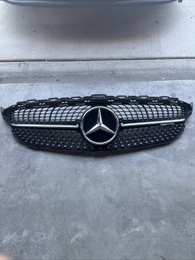 A2058807306 Mercedes-benz C Class W205 Diamond Amg Front Bumper Grille Grill