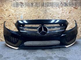 A2058853165 Mercedes-benz C300 W205 15-18 Oem Front Bumper Cover Panel Emblem Grille Black 110k