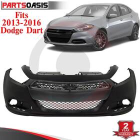 14296142 Mib-outlet Front Bumper Cover Fascia And Grille Assembly Black Kit For 2013-2016 Dodge Dart