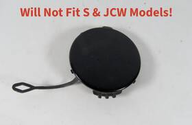 51119801923 Mini 11-16 Cooper Countryman Front Bumper Tow Hook Cover Dark Grey Genuine Oem