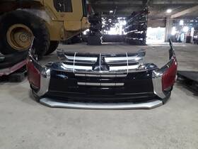 105-10695e Mitsubishi Front Bumper With Fog Lamps Led Rally Red P26 Fits 16-18 Outlander 804722