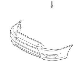 6400d172 Mitsubishi Genuine Bumper Cover