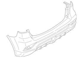 6410f201 Mitsubishi Genuine Bumper Cover
