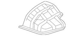 6415a114 Mitsubishi Genuine Bumper Cover Heat Shield