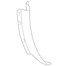 Mitsubishi Mr230330 Genuine Bumper Cover Side Bracket