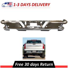 Lsot001907 Moonsport New Rear Bumper Impact Face Bar Fits 19-21 Gmc Sierra 1500 Chevy Silverado
