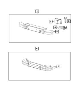 04897577aa Mopar Genuine Bumper End Cap 4897577aa