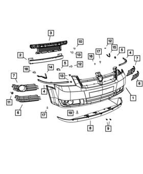 05113222aa Mopar Genuine Fascia Retainer Right 5113222aa