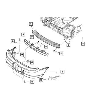 05288568ac Mopar Genuine Fascia Retainer Right