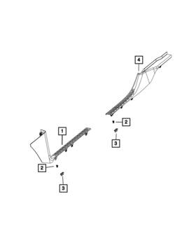 1dx68lc5ad Mopar Genuine Scuff Panel Right