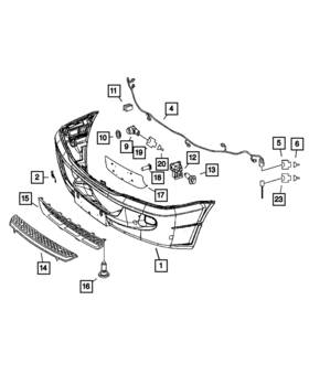 1kr89p01ab Mopar Genuine Front Fascia